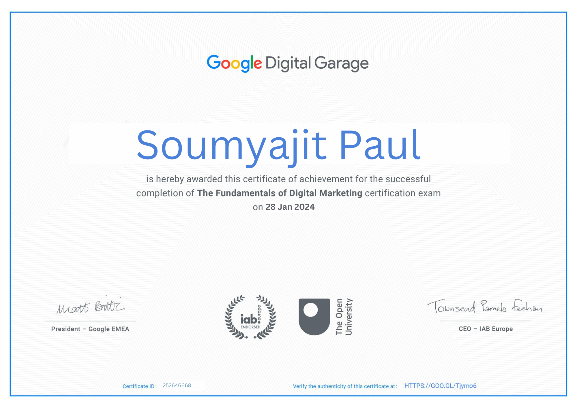 Certification 2
